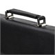 Портфель из натуральной кожи, 38х27х12 см, 2 отделения, замок с ключом, черный, 2-237 240365
