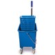Тележка уборочная BRABIX, ведро 20 л, механический отжим, универсальная для ОФИСА/ДОМА, синяя, 601497 601497