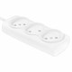 Удлинитель Р16-010, 3 розетки без заземления, 3 м, 2х0, 75 мм, 1300 Вт, белый, 563 512613
