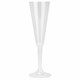 Фужер одноразовый 160 мл для шампанского пластиковый, прозрачная высокая ножка, "Флюте", 1015 609219