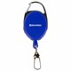 Держатель-рулетка для бейджей, 70 см, 2 карабина, синий, в блистере, BRAUBERG, 238239 238239