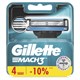 Сменные кассеты для бритья 4 шт., GILLETTE (Жиллет) "Mach3", для мужчин 602833