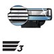 Сменные кассеты для бритья 4 шт., GILLETTE (Жиллет) "Mach3", для мужчин 602833