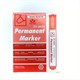 Маркер перманентный  нестираемый красный К0008