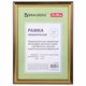 Рамка 21х30 см, пластик, багет 20 мм, BRAUBERG "HIT3", золото, стекло, 390990 390990 - фото 264554