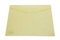 Папка-конверт с кнопкой,  А4, , желтая, 0,15 мм - фото 26512