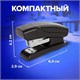 Степлер №24/6, 26/6 МИНИ BRAUBERG Black Jack, до 18 листов, антистеплер, черный, 227762 227762 - фото 272617