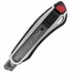 Нож канцелярский мощный 18 мм BRAUBERG Heavy duty, автофиксатор, резиновые вставки, металл, 237158 237158 - фото 273486