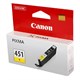 Картридж струйный CANON (CLI-451Y) Pixma iP7240 и другие, желтый, оригинальный, 6526B001 361135 - фото 276034