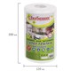 Салфетки универсальные в рулоне 150 шт. СУПЕР ТРЯПКА, 20х23 см, вискоза, 35 г/м2, белые, ЛЮБАША, 605 605492