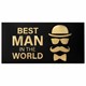 Конверт для денег "BEST MAN IN THE WORLD", Мужской стиль, 166х82 мм, фольга, ЗОЛОТАЯ СКАЗКА, 113759 113759 - фото 291849