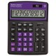 Калькулятор настольный BRAUBERG EXTRA COLOR-12-BKPR (206x155 мм),12 разрядов, двойное питание, ЧЕРНО 250480 - фото 297937