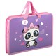 Папка на молнии с ручками ЮНЛАНДИЯ А4, 1 отделение, пластик, ширина 45 мм, "Sweet Panda", 271456 271456 - фото 298339