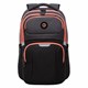 Рюкзак GRIZZLY школьный, анатомическая спинка, 2 отделения, для девочек, BLACK/ORANGE, 41х27х17 см, RD-342-1/2 272808 - фото 298936