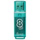 Флеш-диск 8 GB, SMARTBUY Glossy, USB 2.0, зеленый, SB8GBGS-G 512179 - фото 303645
