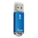 Флеш-диск 8 GB, SMARTBUY V-Cut, USB 2.0, металлический корпус, синий, SB8GBVC-B 512182 - фото 303646