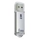 Флеш-диск 8 GB, SMARTBUY V-Cut, USB 2.0, металлический корпус, серебристый, SB8GBVC-S 512183 - фото 303647