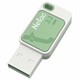 Флеш-диск 128 GB NETAC UA31, USB 3.2, зеленый, NT03UA31N-128G-32GN 514058 - фото 303976