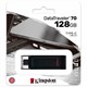 Флеш-диск 128 GB KINGSTON DataTraveler 70, разъем Type-C 3.2, черный, DT70/128GB 514065 - фото 303979