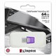 Флеш-диск 64 GB KINGSTON DataTraveler microDuo 3C, разъем USB 3.2, Type-C, фиолетовый, DTDUO3CG3/64GB 514072 - фото 303985