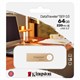 Флеш-диск 64 GB, KINGSTON DataTraveler SE9 G3 USB 3.2, металлический корпус, золотой, DTSE9G3/64GB 514073 - фото 303986