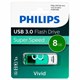 Флеш-диск 8 GB PHILIPS VIVID, разъем USB 3.0, зеленый, FM08FD00B/97 514093 - фото 304005