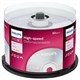 Диски DVD+R (плюс) PHILIPS, 4,7 Гб 16x Cake Box (упаковка на шпиле), КОМПЛЕКТ 50 шт, DR4S6B50F/97 514203 - фото 304048