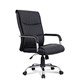 Кресло офисное BRABIX Space EX-508, экокожа, хром, черное, 530860 530860 - фото 304131