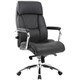 Кресло из натуральной кожи BRABIX PREMIUM Phaeton EX-502, хром, черное, 530882 530882 - фото 304141
