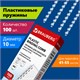 Пружины пластиковые для переплета, КОМПЛЕКТ 100 шт., 10 мм (для сшивания 41-55 л.), прозрачные, BRAUBERG, 530911 530911 - фото 304155