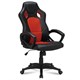 Кресло компьютерное BRABIX Rider EX-544, экокожа черная/ткань красная, 531583 531583 - фото 304310