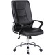 Кресло офисное BRABIX Forward EX-570, хром, экокожа, черное, 531837 531837 - фото 304375