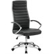 Кресло офисное BRABIX Style EX-528, экокожа, хром, черное, 531947 531947 - фото 304426