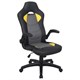 Кресло компьютерное BRABIX "Skill GM-005", откидные подлокотники, экокожа, черное/желтое, 532494 532494 - фото 304545