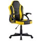 Кресло компьютерное BRABIX "Shark GM-203", экокожа, черное/желтое, 532514 532514 - фото 304556
