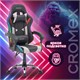 Кресло компьютерное CROMEX "Quantum GM-155 RGB", подсветка, две подушки, экокожа, черное/красное/серое, 532955 532955 - фото 304710