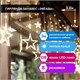 Электрогирлянда-занавес комнатная Звезды 3х1 м, 138 LED, теплый белый, 220 V, ЗОЛОТАЯ СКАЗКА, 591338 591338 - фото 304856
