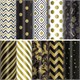 Бумага упаковочная подарочная мелованная "Golden pattern", 70x100 см, 10 дизайнов ассорти, ЗОЛОТАЯ СКАЗКА, 591912 591912 - фото 304956