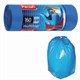 Мешки для мусора 160 л, с ушками, синие, рулон 10 шт., ПВД, 30 мкм, 90х125 см, PACLAN "Multitop", 134442 604064 - фото 305842