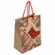 Пакет подарочный (1 штука) новогодний 18x10x23 см, ЗОЛОТАЯ СКАЗКА "Christmas Kraft", глиттер, 608235 608235 - фото 306975