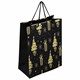 Пакет подарочный (1 штука) новогодний 26x13x32 см, ЗОЛОТАЯ СКАЗКА "Black&Gold", фольга, чёрный, 608236 608236 - фото 306976