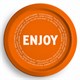 Тарелка одноразовая диаметр 230 мм, 50 шт., бумажная с ПЭ покрытием "Enjoy new", СКАНДИПАКК, -0552 608707 - фото 307270