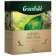 Чай GREENFIELD "Green Melissa" зеленый с мятой и мелиссой, 100 пакетиков в конвертах по 1,5 г, 0879 620220 - фото 308032