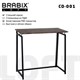 Стол на металлокаркасе BRABIX "LOFT CD-001", 800х440х740 мм, складной, цвет морёный дуб, 641209 641209 - фото 308732