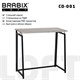 Стол на металлокаркасе BRABIX "LOFT CD-001", 800х440х740 мм, складной, цвет дуб антик, 641210 641210 - фото 308733