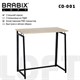 Стол на металлокаркасе BRABIX "LOFT CD-001", 800х440х740 мм, складной, цвет дуб натуральный, 641211 641211 - фото 308734