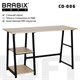 Стол на металлокаркасе BRABIX "LOFT CD-006",1200х500х730 мм,, 2 полки, цвет дуб натуральный, 641226 641226 - фото 308747