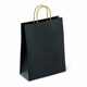 Крафт-пакет бумажный "Black" 26х15х35 см, с кручеными ручками, плотность 80 г/м2, моноцвет, 112429 701004 - фото 309529