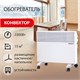 Обогреватель-конвектор SONNEN X-1500, 1500 Вт, напольная/настенная установка, белый, 453495 453495 - фото 321923