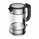 Чайник XIAOMI Electric Glass Kettle, 1,7 л, 2200 Вт, закрытый нагревательный элемент, стекло, черный, BHR7490RU 456667 - фото 322381